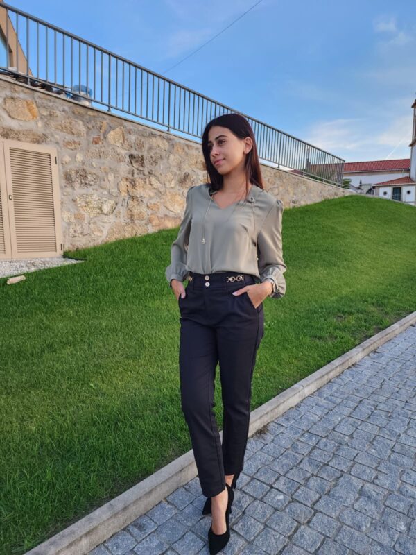 Blusa Manga Comprida Moda Ana
